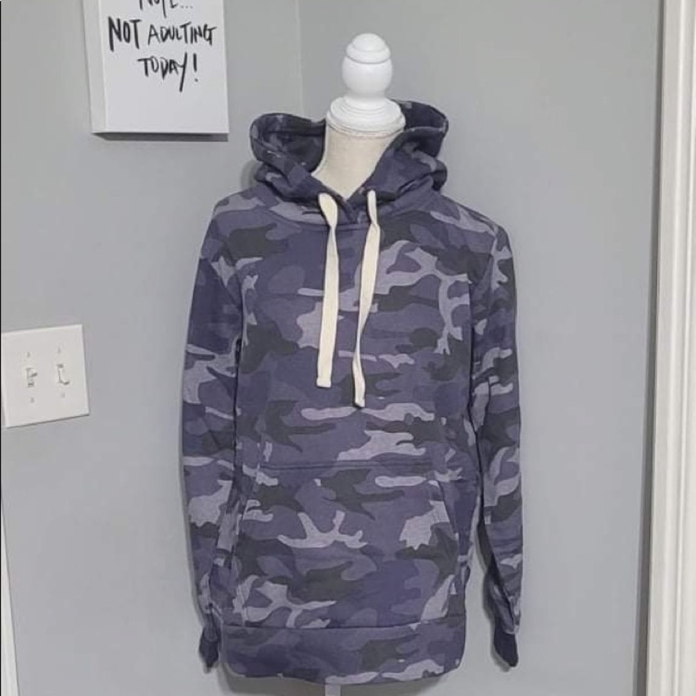 Camo fleece lined hoodie